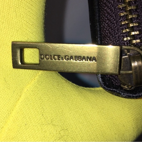 Dolce Gabbana zip around python diamond pattern mulit color wallet. D&G Euc - Picture 1 of 16